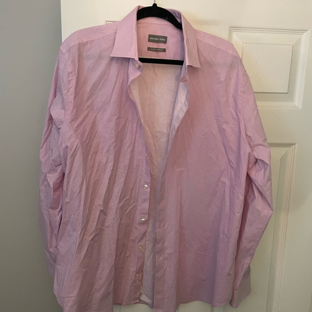 Michael lots xl 17.5 slim fit long sleeve